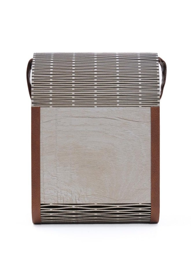 YOPRAM Decorative Lesser Cutting Wooden Purse Ladies Wallet, Latest Handbags for Woman Purse Evening Lady Wedding Party (PU-05) - Image 3