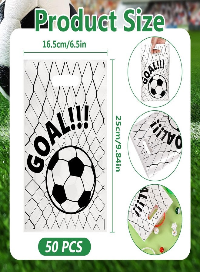 CELSOL 50 Pcs Soccer Goodie Bags – Reusable Football Party Favor Bags for Team Celebrations, Kids Birthday, Candy Snacks & Gifts – Sports Theme Treat Bags for Game Day Decorations - Image 2