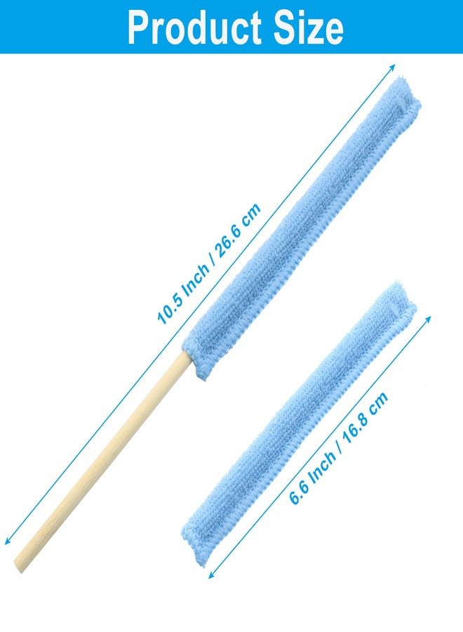 Cionyce 6 Pcs Microfiber Detail Duster Sticks, Mini Duster Crevice Cleaning Tool Kit for Car Air Vents, Home Blinds, Fans, Windows, Small Spaces, Gap Dust Cleaner - Image 2