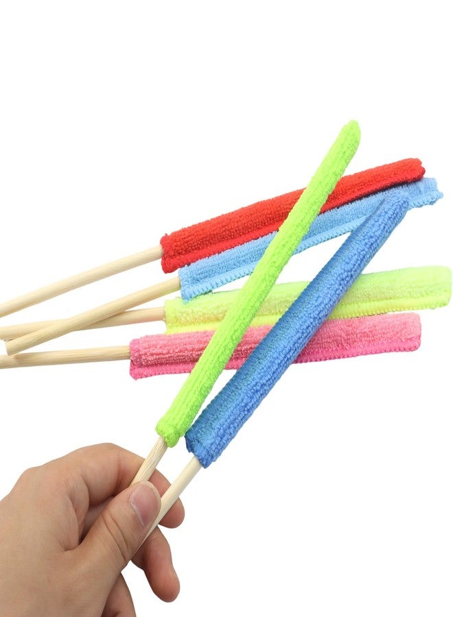 Cionyce 6 Pcs Microfiber Detail Duster Sticks, Mini Duster Crevice Cleaning Tool Kit for Car Air Vents, Home Blinds, Fans, Windows, Small Spaces, Gap Dust Cleaner - Image 5