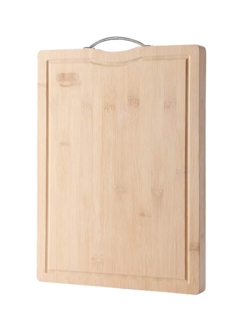 Yuwell Bamboo Cutting Boards For Kitchen Wooden Cutting Board For Chopping Meat, Vegetables, Fruits, Cheese, Knife Friendly Serving Tray With Handles 45X32CM  - Image 1