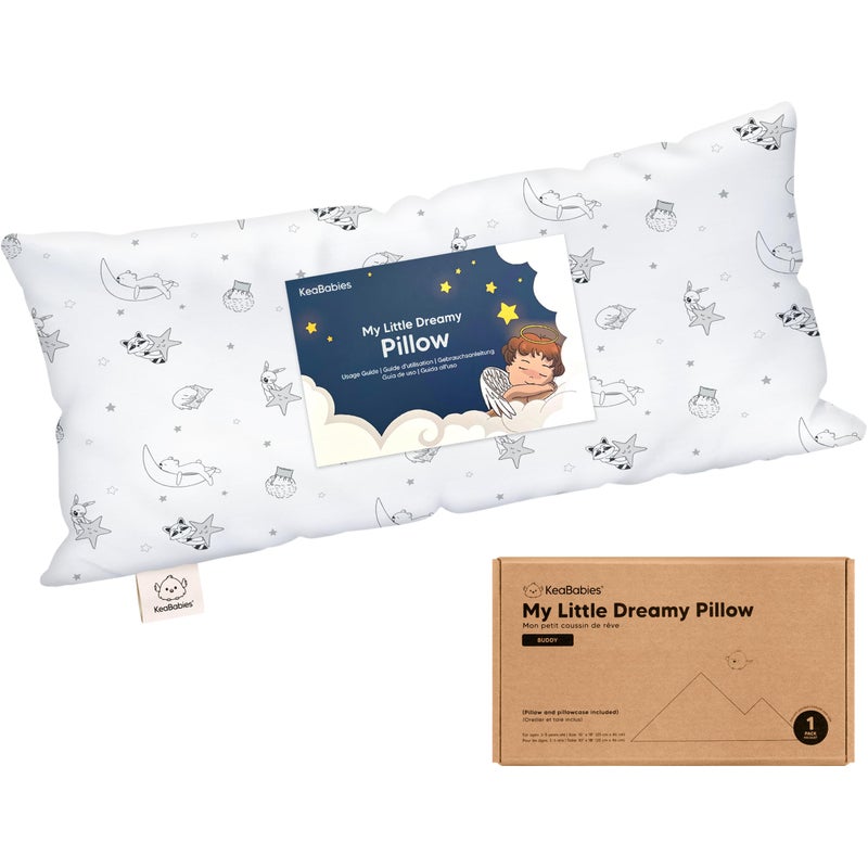 KeaBabies Toddler Pillow with Pillowcase 10x18 My Little Dreamy Kids Travel Bed Pillows for Sleeping Organic Cotton Small Pillowcase Soft Breathable Machine Washable Toddlers 25 years old Slumber - Image 2