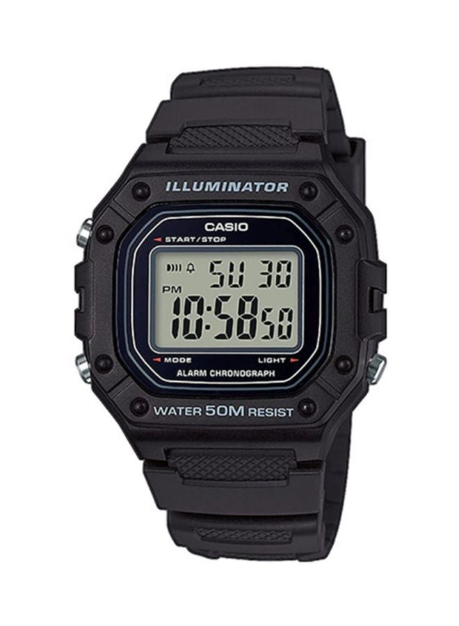 CASIO Men Men's Resin Digital Watch W-218H-1A - 43.2 mm - Image 1