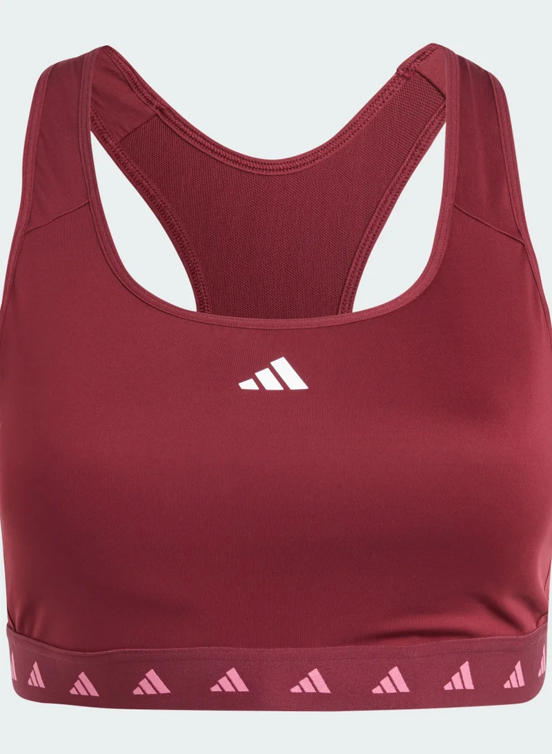 Adidas Powerreact Training Medium-Support Techfit Bra (Plus Size)