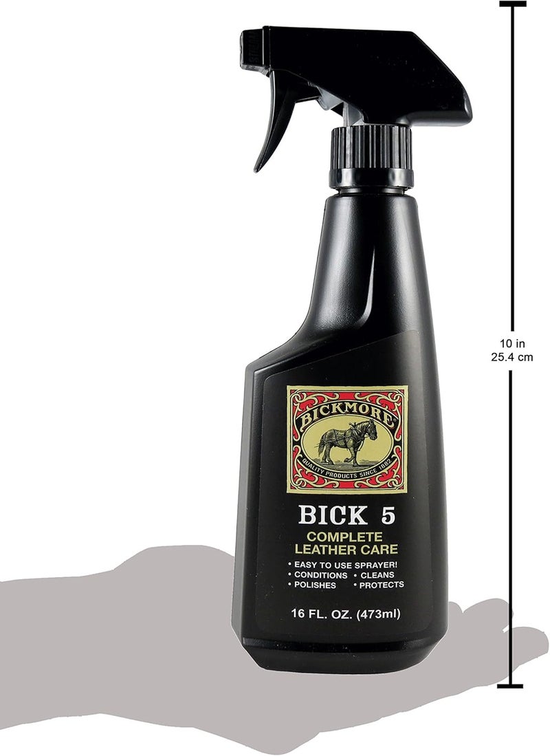 Bickmore Bick 5 Complete Leather Care Cleaner & Conditioner Spray, 16oz - Image 2