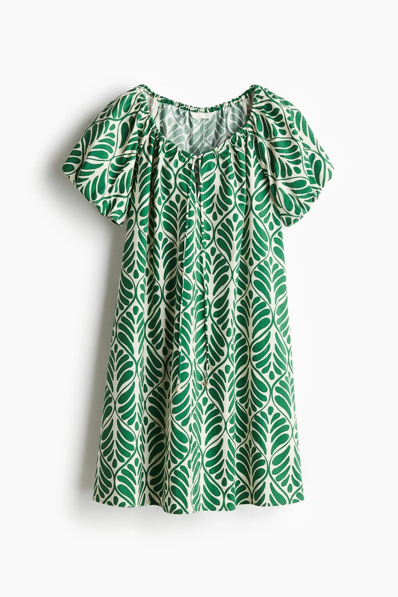 H&M Leaf Print Dress