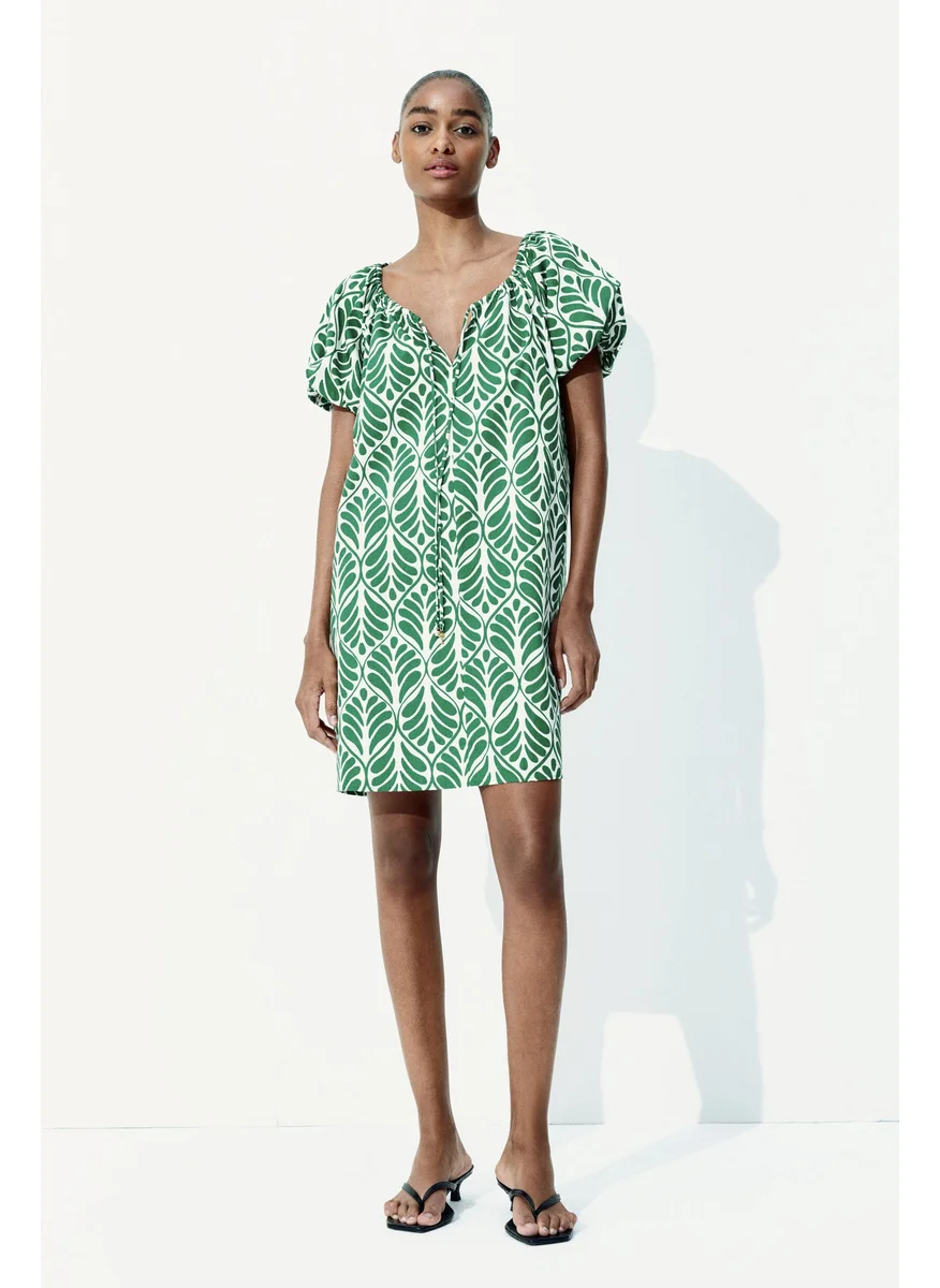 H&M Drawstring-Neck Dress