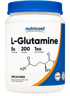 L-Glutamine Powder 1 KG - Unflavored, Non-GMO, Gluten Free - pzsku/ZA528C8AA710958F524D5Z/45/_/1719356885/ae854c1f-672a-45fa-8dd4-2378e1d393c6