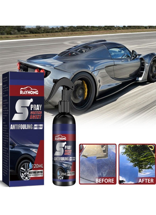RAYHONG - Automobile Coating Spray, Maintenance Paint Surface Decontamination Blackening and Brightening Automobile Coating Nano Coating Spray Coating Agent Antifouling and Waterproof - Image 1