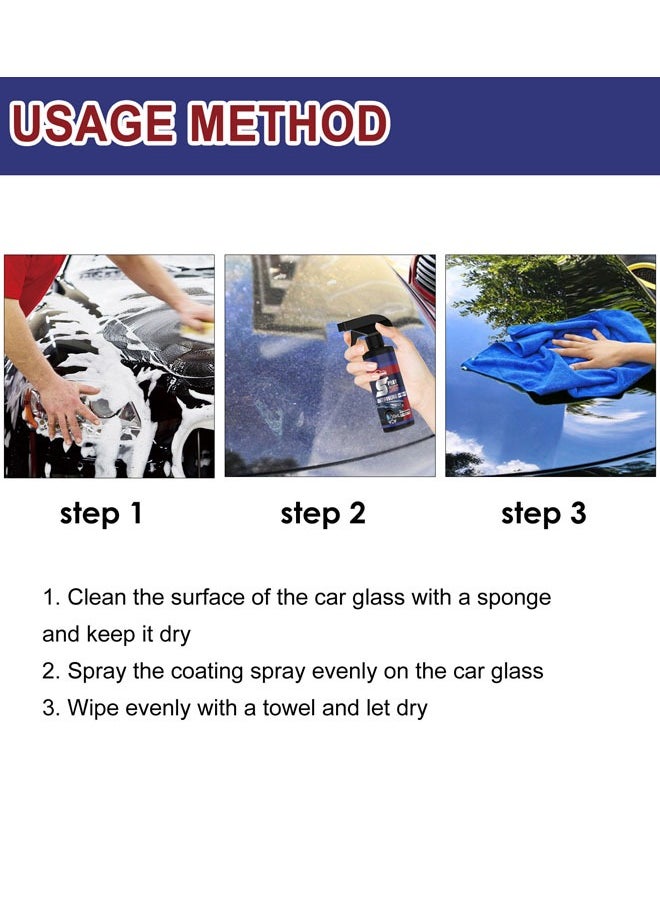 RAYHONG - Automobile Coating Spray, Maintenance Paint Surface Decontamination Blackening and Brightening Automobile Coating Nano Coating Spray Coating Agent Antifouling and Waterproof - Image 1