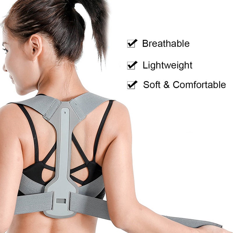 Back Brace S Soft Breathable Cotton Lightweight Invisible Wear - Muscle Retraining Posture Corrector for Daily Hunchback Relief - Image 4