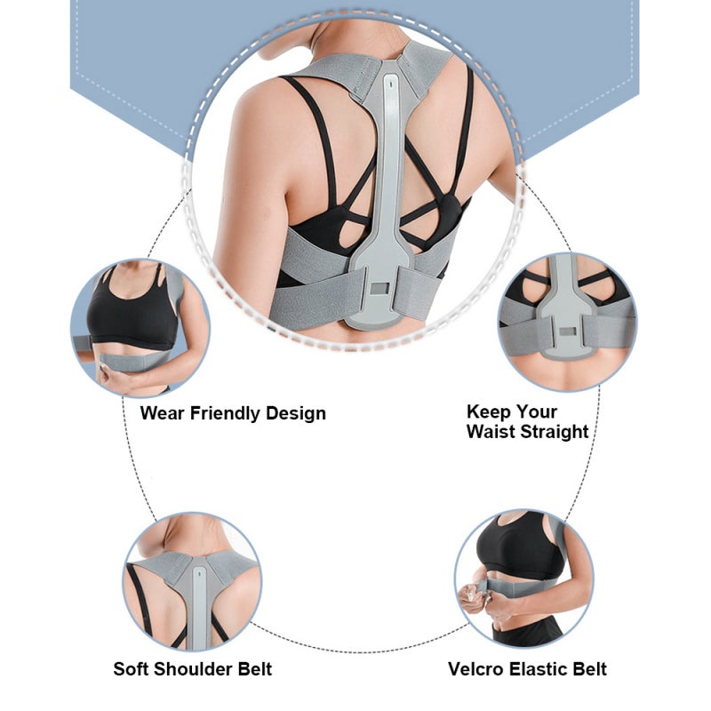 Back Brace S Soft Breathable Cotton Lightweight Invisible Wear - Muscle Retraining Posture Corrector for Daily Hunchback Relief - Image 3
