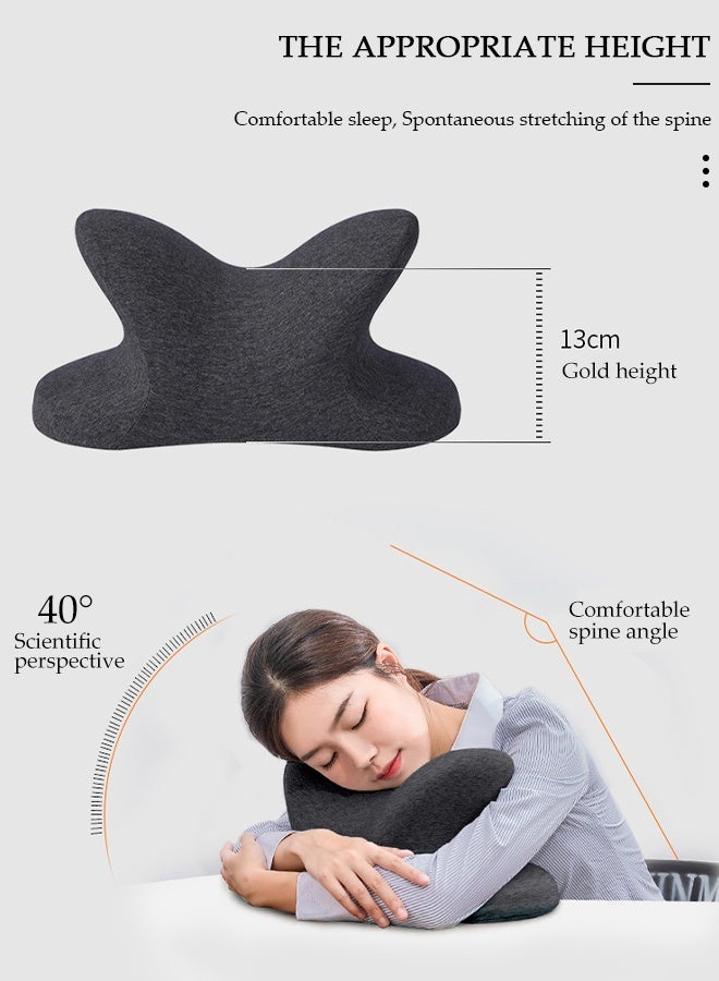 DUNISO Nap Pillow for Office School Versatile Use Memory Foam Desk Pillow for Napping in Work Slow Rebound Desk Nap Pillow for Traveling Travel Essentials - Image 5