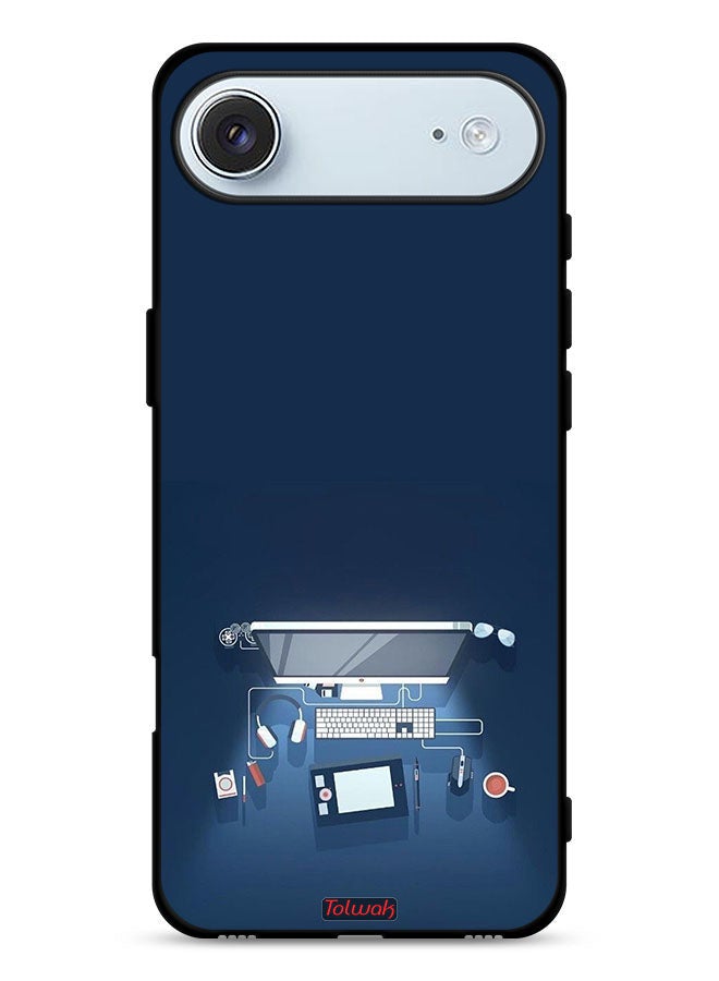 Tolwak Apple iPhone Air Protective Case Cover Computer Desk Art - Image 1