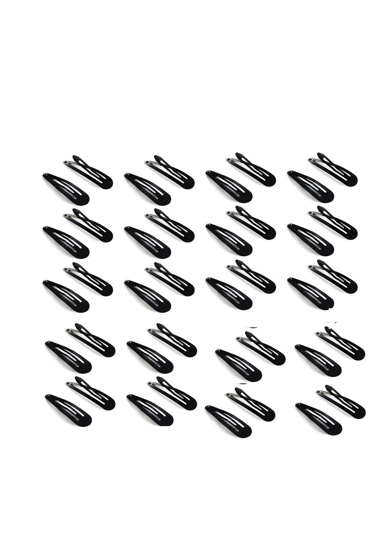 HA Snap Hair Clips, 40 Pack 2 Inch Barrettes Metal Hair Clips Slides, Women And Girl Metal Bb Barrettes Accessories Styling  - Image 1