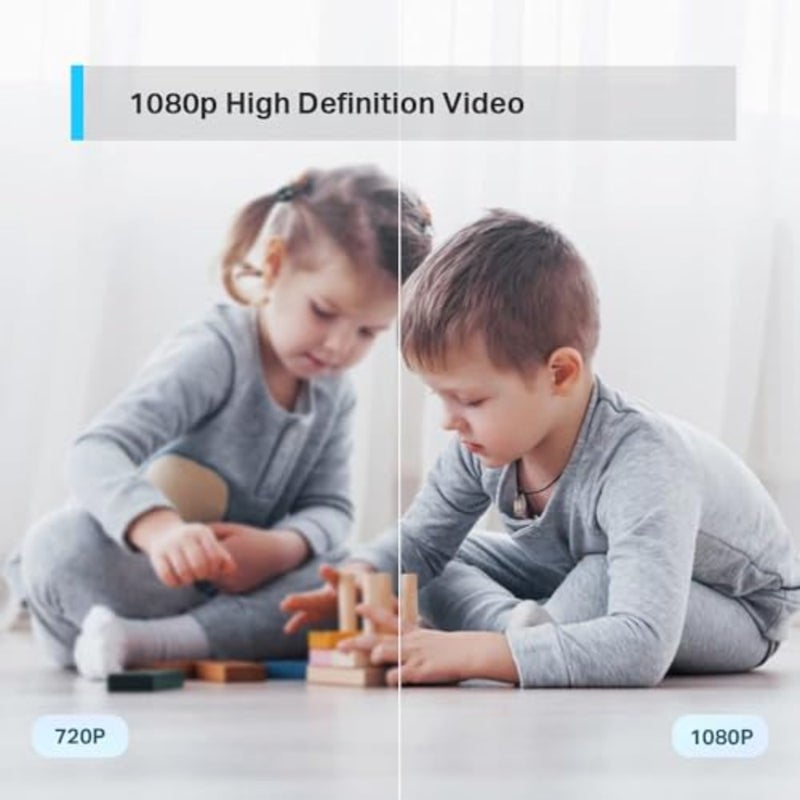 Pan/Tilt 1080p Resolution, 360°Rotational View Security Camera Motion Tracking Motion and Baby Crying Detection 2-Way Audio Night Vision Works with Alexa and Google Home C200 - Image 5