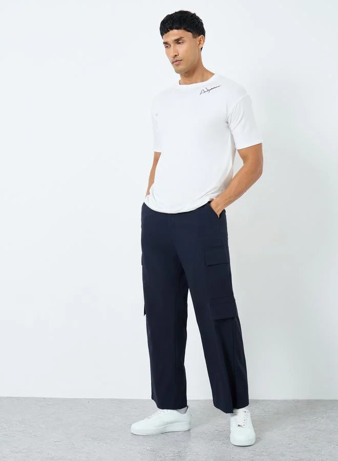 ستايلي Styli Relaxed Fit Cargo Pocket Detail Pants