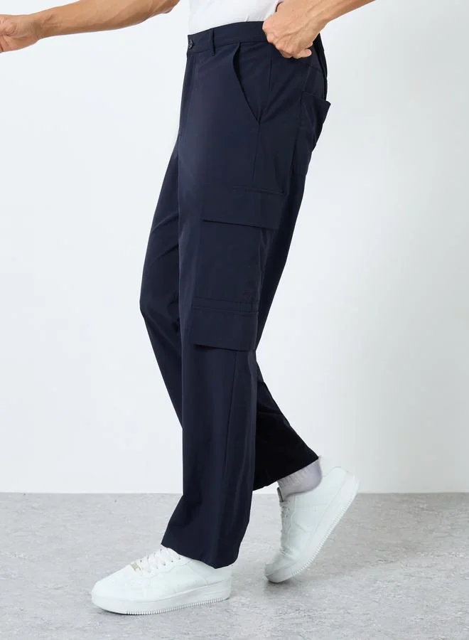 ستايلي Styli Relaxed Fit Cargo Pocket Detail Pants