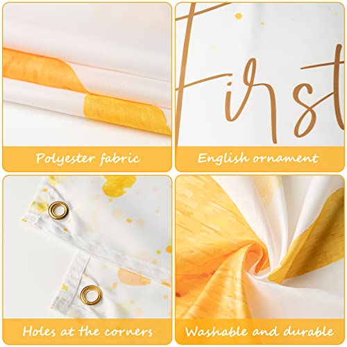 OSNIE Boho First Trip Around The Sun First Birthday Photography Backdrop Banner Muted Sunrise Wall Hanging Decor Sun Theme 1st Birthday Party Photo Background Decoration Supplies for Boys Girls - Image 3