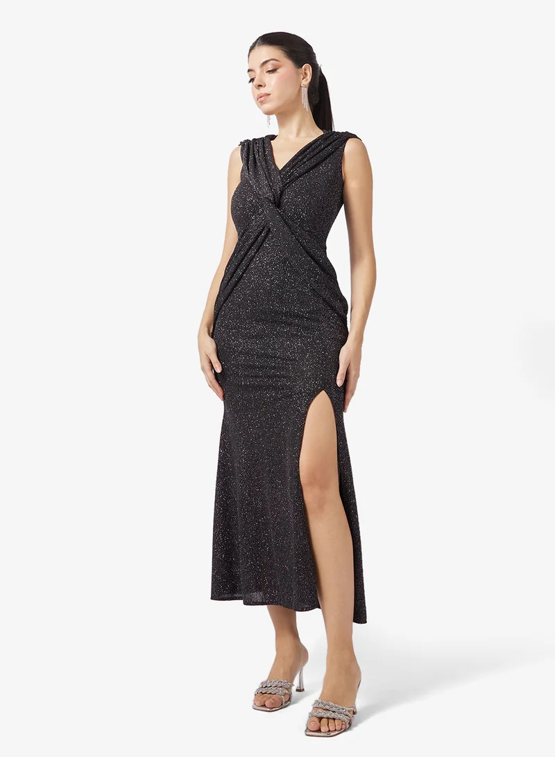 Shimmer Dress With Silt