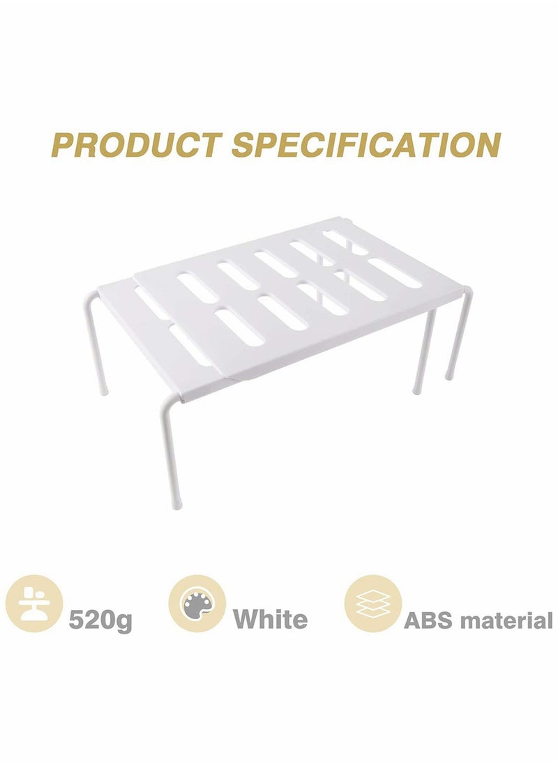 HomarKet - Expandable Kitchen Storage Shelf Rack Stackable Pantry Shelves Kitchen Cabinet Counter Shelf Cupboard Storage Organizer Space Saving for Tableware Seasoning - Image 1