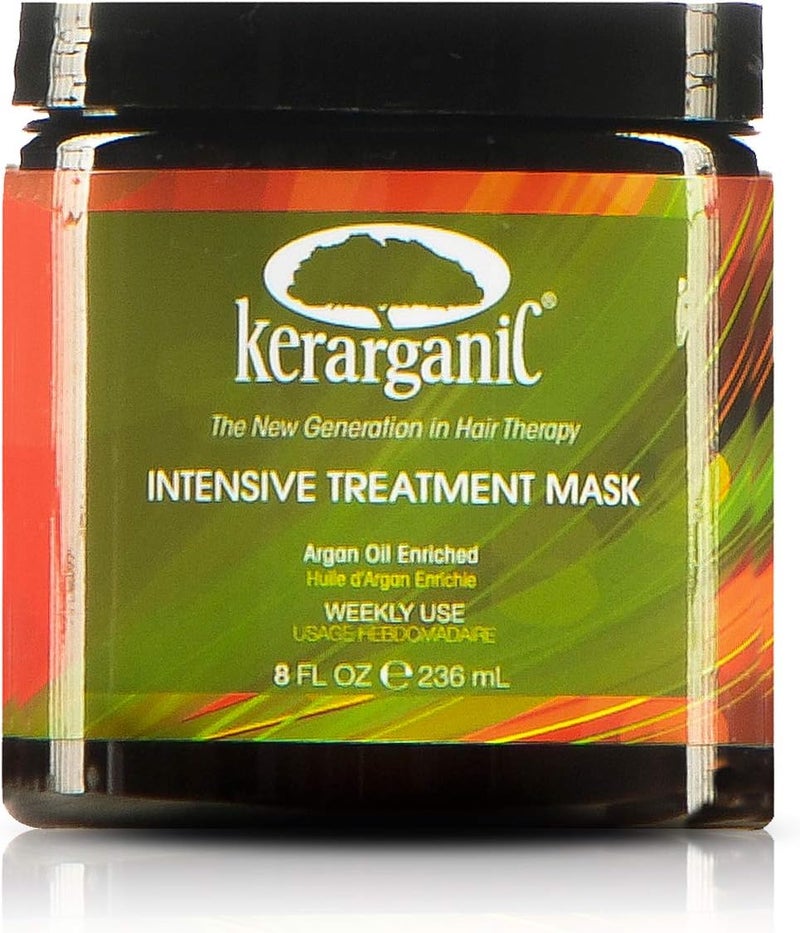 KERARGANIC Intensive Treatment Mask with Argan Oil - 8 oz Hair Repair Cream - Image 1