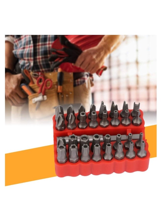 Generic - Screwdriver Bit Set, 32pcs Screwdriver Bit Kit, Hex Crossing Star Screw Security Bit Set, with Extension Rod for Home Electoronics, for Electric Screwdrivers, Hand Screwdrivers, Electric Drills - Image 1