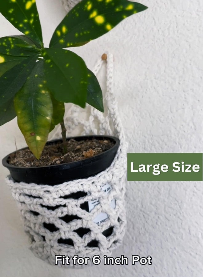 Shineloha 2PK Hanging Planter, Wall Planters for Indoor Plants | Macrame Plant Hanger, Wall Hanging Decor Pocket Planter for Indoor | NO Plant/Pot Included (2PK) - Image 5