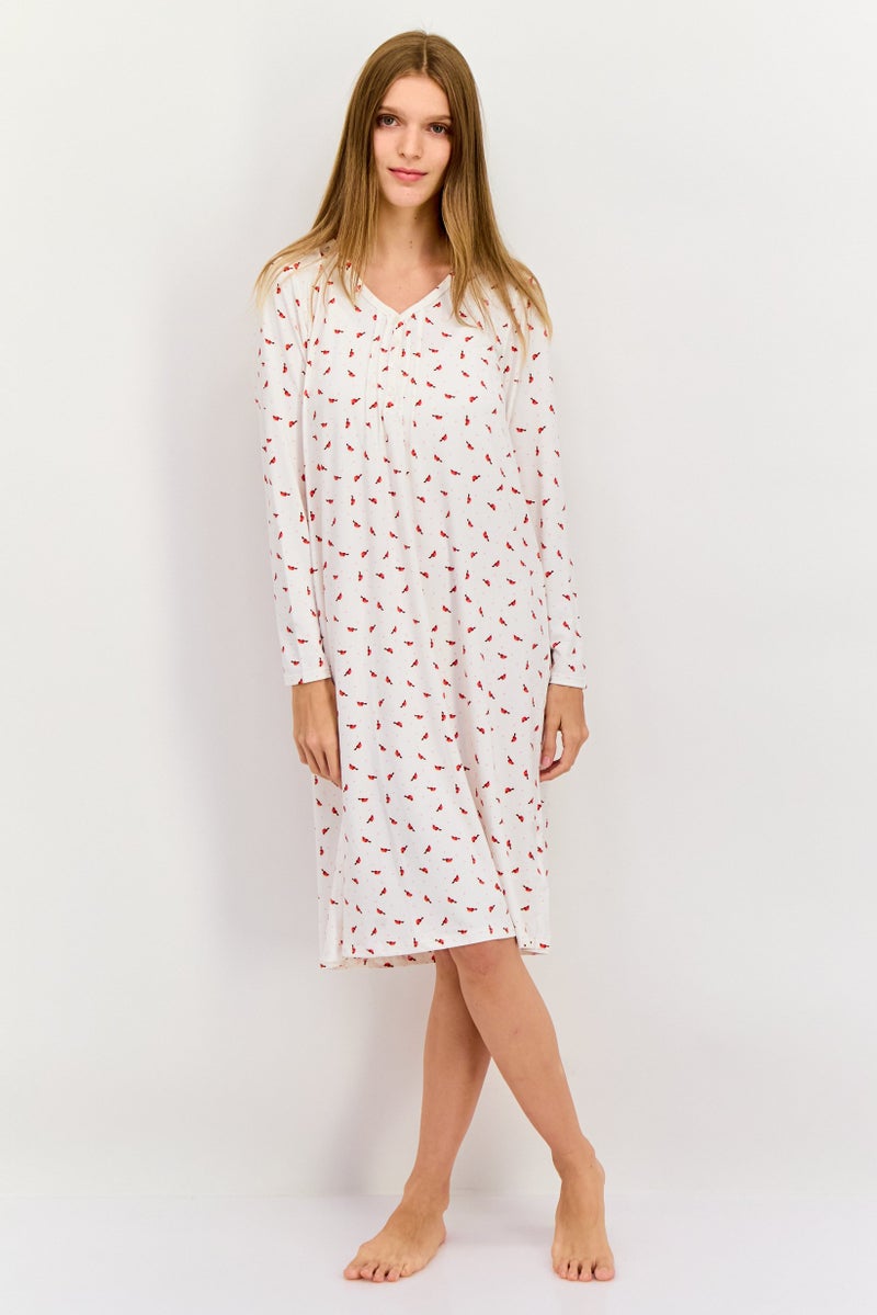 Carole Hochman Women Allover Print Sleepwear Dress, Multicolor - Image 1