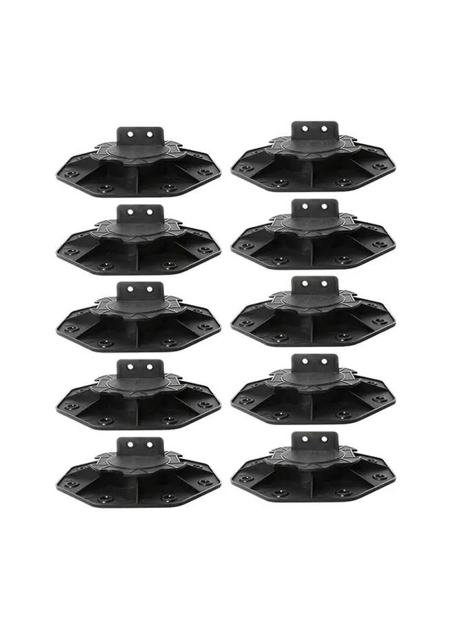 10 Pcs Recycled Polypropylene Decking Pedestal Riser 18 30mm Height Adjustment - Image 1