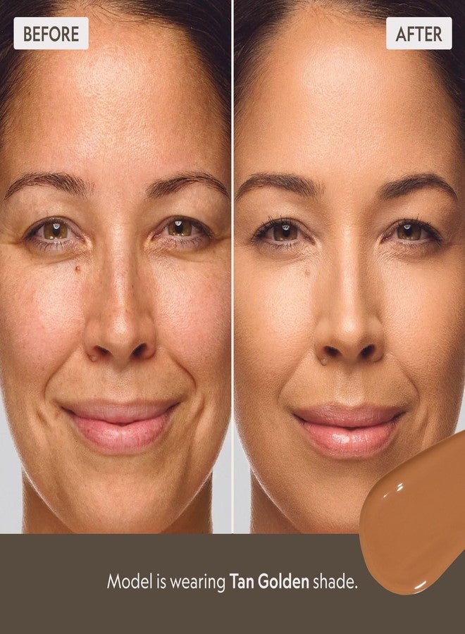 YENSA BC Foundation - Full Coverage Foundation, CC & BB Cream In One with SPF 40 - Enriched With Hyaluronic Acid & Peptides to Hydrate & Firm Skin - Korean Skin Care Makeup - Tan Golden (1 oz) - Image 3