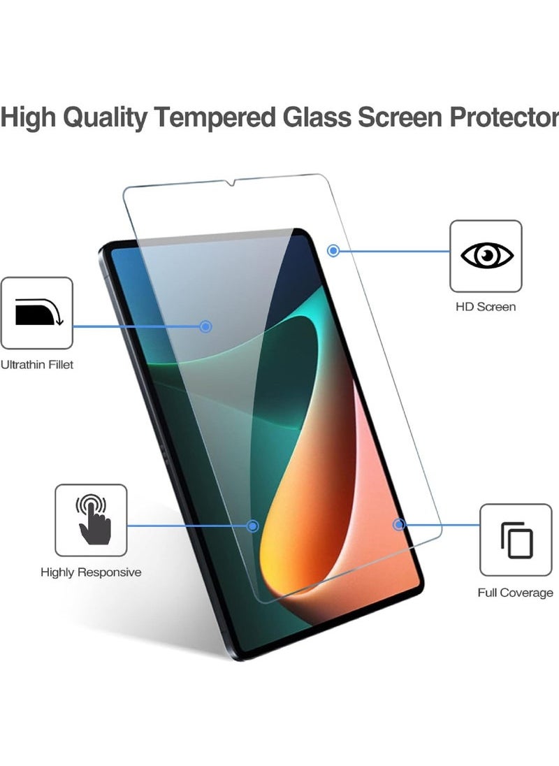 كابتن تيك 2 حزمة حامي الشاشة ل Xiaomi Pad 5 / Pad 5 Pro 11 2021 الزجاج المقسى شاشة فيلم الحرس ل Xiaomi Mi Pad 5 /Pad 5 Pro 11 2021 الإصدار  - Image 2