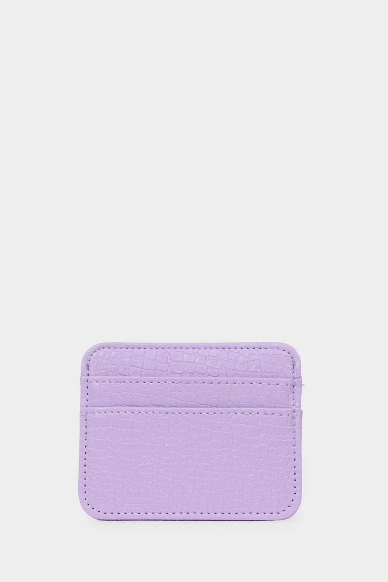ديفاكتو Woman Faux Leather Business Card Wallet
