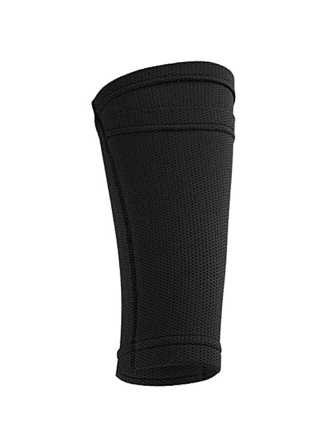 Generic Soccer Shin Guard Socks,Black Leg Guard Socks, Nylon Breathable Calf Shin Guard Covers, Double Layer Leg Performance Support - Image 4