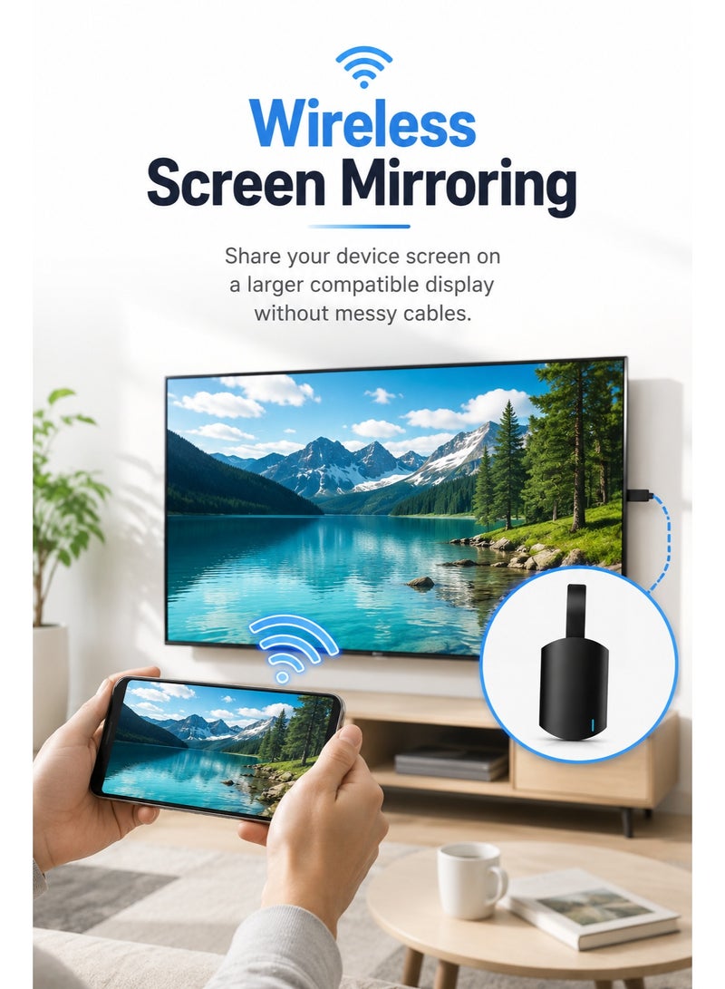 Mirascreen Wireless WiFi Display Dongle Receiver 1080P HD Screen Mirroring Adapter for iOS Android Windows Mac and Smart TV - Image 5