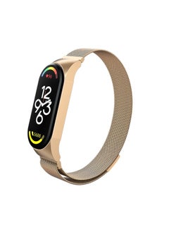 Replacement Strap For Xiaomi Mi Band 7 Milanese Metal Watch Band Rose Gold