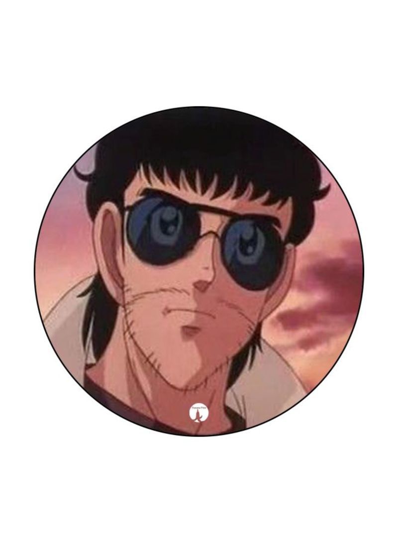 RKN Anime Captain Majid Printed Mousepad Pink/Black/Blue