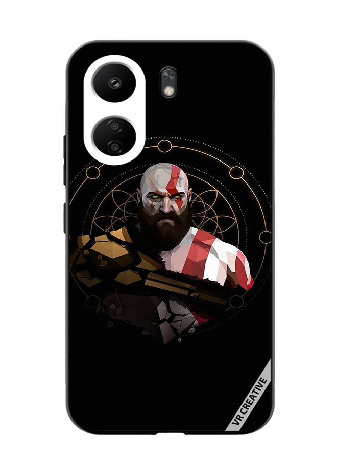 VR CREATIVE Protective Case Cover For Xiaomi Redmi 13C God Of War, Kratos Design Multicolour - Image 1
