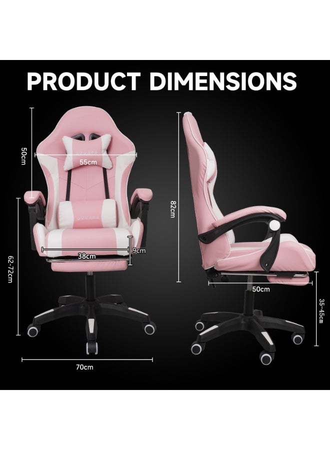 DUUKOA Gaming Chair with Footrest  Ergonomic Computer Chair 90°–135° Adjustment Backrest Perfect - Image 2