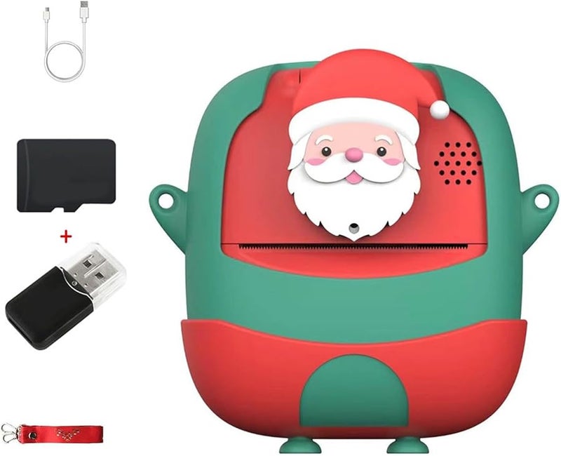 Kids Instant Print Camera 2 Inch Screen 16 Skeleton Warm Printing 180 Twist Lens - Image 5