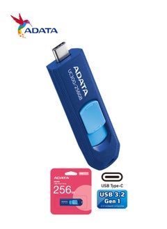 أداتا محرك أقراص فلاش UC300 سعة 256 جيجابايت USB 3.2 الجيل الأول من النوع C | نقل بيانات خفيف الوزن وسريع | أزرق أسود  - Image 4