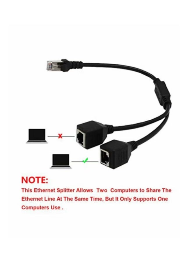CABLE CONV RJ45 Ethernet Splitter Cable 1 Male to 2 Female LAN Adapter | Cat5 Cat6 Cat7 Network Connector - Image 5