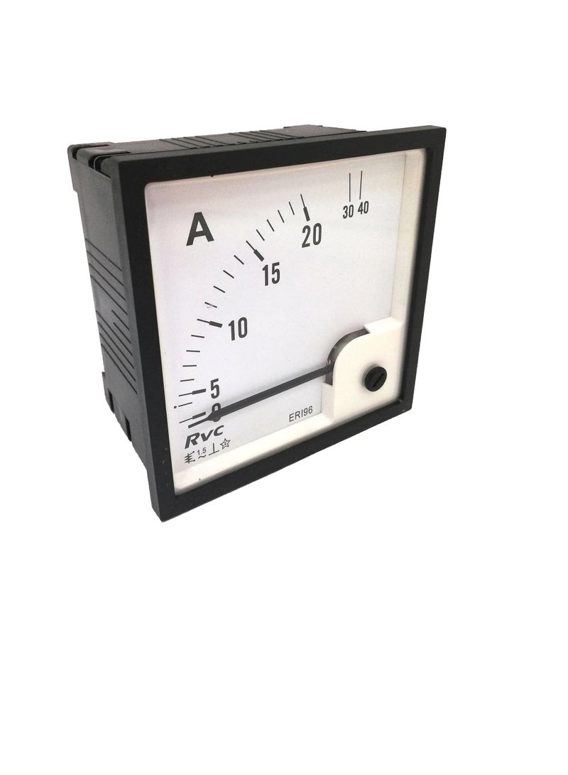 AC Analogue Panel Ammeter 96x96 - Direct Type - ERI96A2D Revalco Italy - Image 3