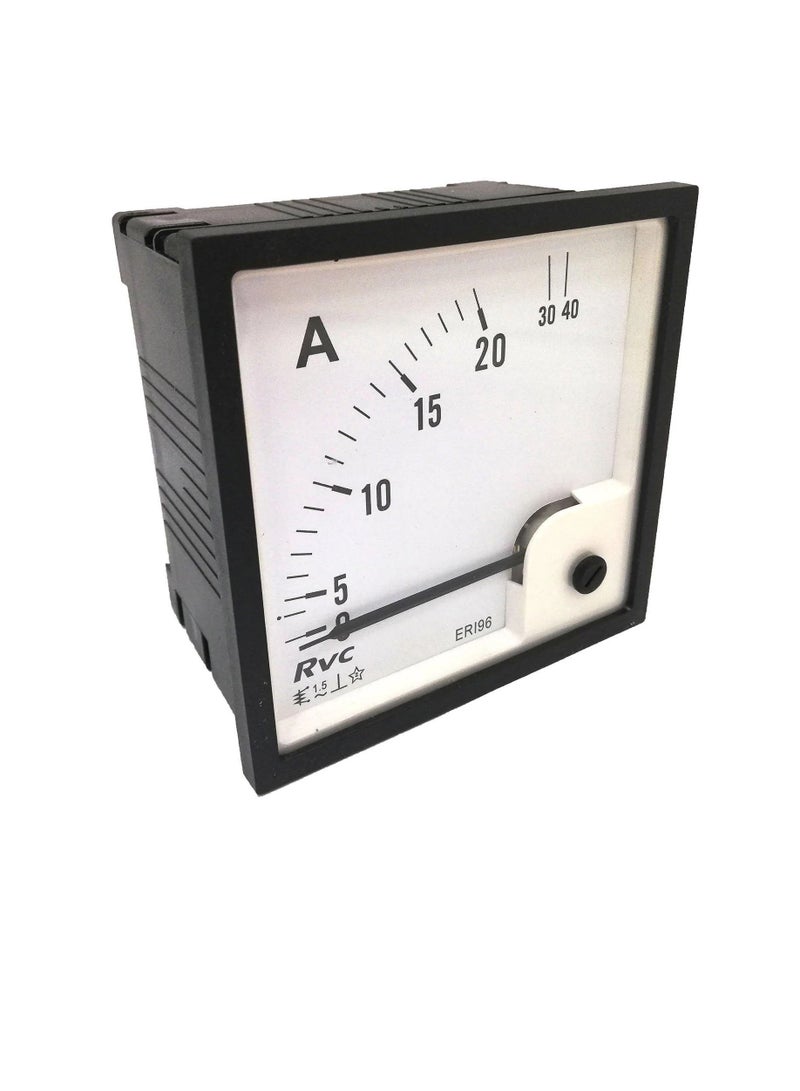 AC Analogue Panel Ammeter 96x96 - Direct Type - ERI96A2D Revalco Italy - Image 2