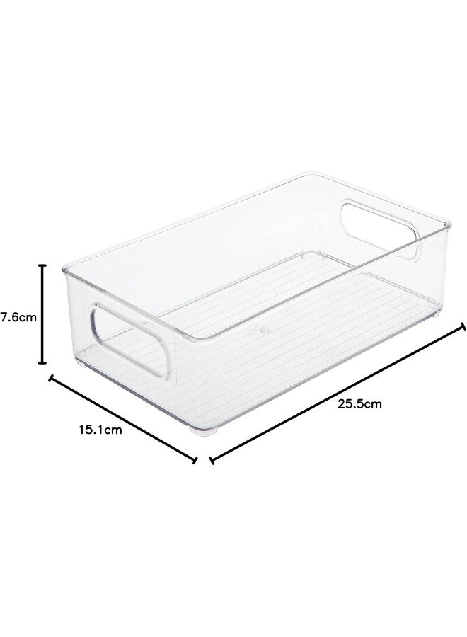 Harmony Servewell Harmony Acrylic New Fridge & Pantry Storage Bin 25.5X15.1X7.6cm Clear Frb304  - Image 4