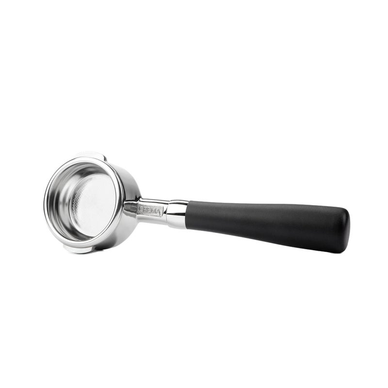 Crema Coffee Products  58mm Bottomless Portafilter  Compatible with Breville DualBoiler Oracle Oracle Touch Only  Not suitable with E61 groupheads Matte Black