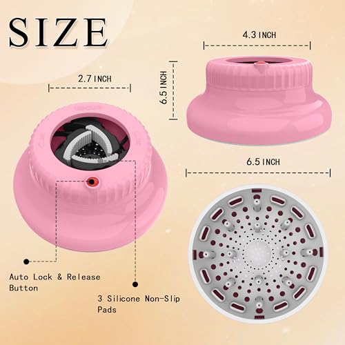 LIGOLIG Hair Dryer Diffuser for Curly and Natural Wavy Hair,Universal Hair Diffuser,Hair Dryer Diffuser Attachment (Pink) - Image 4
