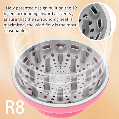 LIGOLIG Hair Dryer Diffuser for Curly and Natural Wavy Hair,Universal Hair Diffuser,Hair Dryer Diffuser Attachment (Pink) - Image 2