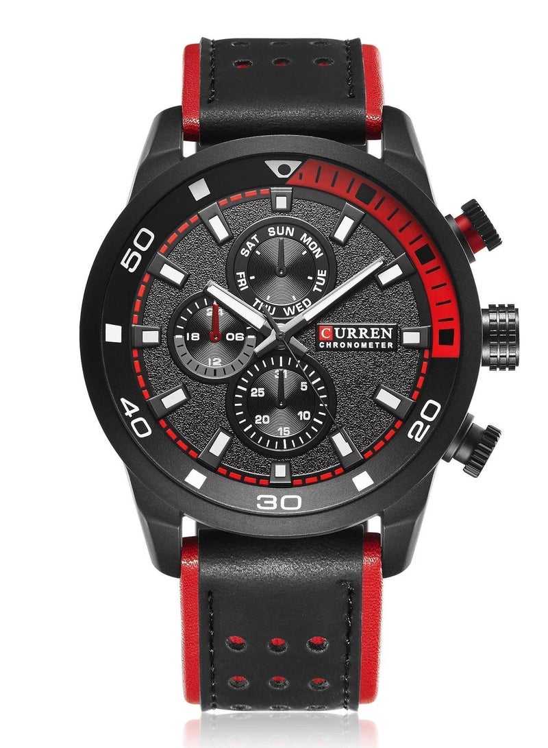 CURREN Fashion Mens Watches Luxury Men Sports Quartz Wrist Watch Man Business Casual Leather Watch Best Seller - 8250 - Image 2