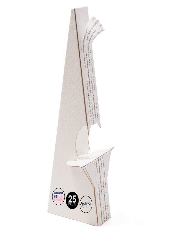 لينيكو لاينكو، عبوة من 25 قطعة، 7 بوصة، حامل خلفي أبيض ذاتي اللصق مزدوج الجناح، جودة أرشيفية خالية من الأحماض، للصور الفنية والملصقات - Image 1